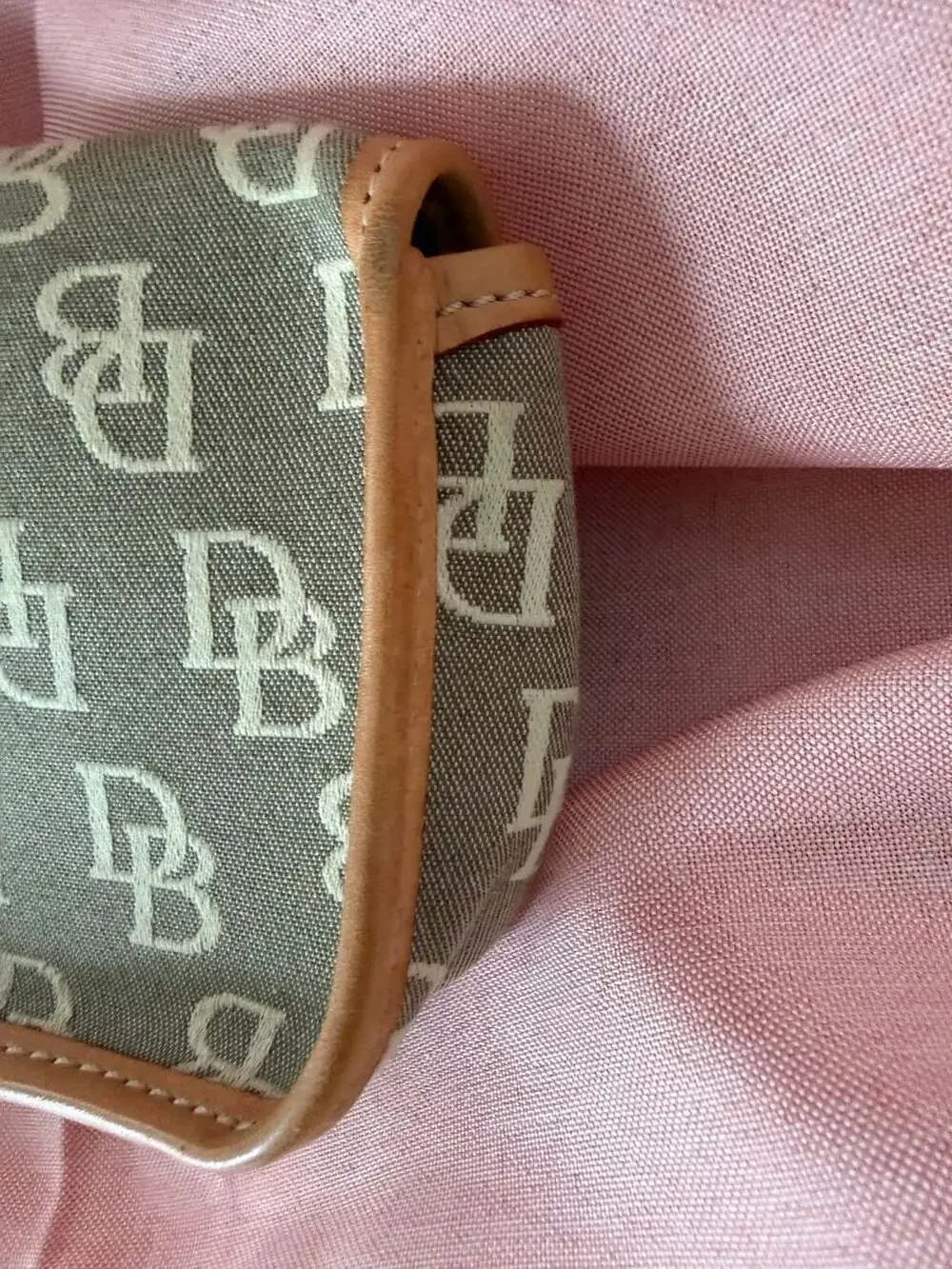 Dooney & Bourke Signature Monogram Jacquard Flap Wristlet